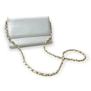 Cabrelli Vintage White Shoulder Bag with  Chain Strap